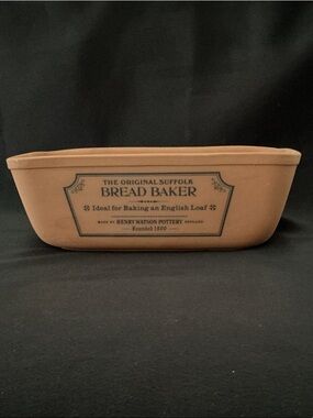 Vintage Henry Watson Pottery 'Bread Baker' Terracotta Loaf Pan 8.5 L 5W 3 H